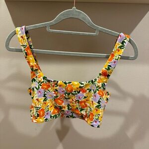 Zara Floral sports bra - Multicolor